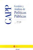 Gestión y análisis de políticas públicas. Nueva época